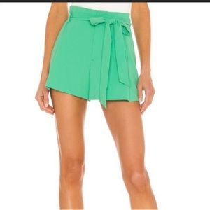 NEW NWT Alice + Olivia STEFFIE SEAMED PAPERBAG SHORT